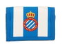 Safta Billetera Rcd Espanyol 12.5 x 9.5 cm - Portefeuille supporter polyester 600D, Blanc et Bleu