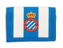 Safta Billetera Rcd Espanyol 12.5 x 9.5 cm - Portefeuille supporter polyester 600D, Blanc et Bleu