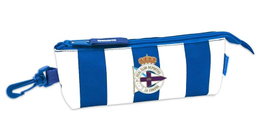 Safta Portatodo sportif triangulaire 20x8.5x5 cm, tissu polyester 600D, disponible en blanc et bleu