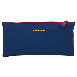 SAFTA Porte-tout FC Barcelone double taille 22x11 cm avec poche latérale à fermeture éclair