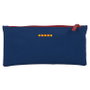 SAFTA Porte-tout FC Barcelone double taille 22x11 cm avec poche latérale à fermeture éclair