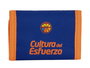 Safta Billetera Valencia Basket Portefeuille enfant 12.5 x 9.5 cm Polyester 600D Bleu et Orange, Langue Espagnol
