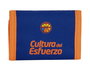 Safta Billetera Valencia Basket Portefeuille enfant 12.5 x 9.5 cm Polyester 600D Bleu et Orange, Langue Espagnol