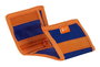 Safta Billetera Valencia Basket Portefeuille enfant 12.5 x 9.5 cm Polyester 600D Bleu et Orange, Langue Espagnol