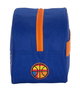 Safta Nécessaire de voyage avec anse et sangle adaptable pour chariot Valencia Basket - 26 x 15 x 12 cm, Polyester 600D, Couleurs bleu et orange