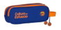 Safta Portatodo Doble Valencia Basket 21x8x6cm - Porte-tout double, polyamide 600D pour enfants, 3 ans, bleu et orange