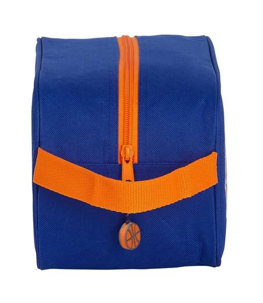 Safta - Organisateur de chaussures pour enfants en polyester 600D - Valencia Basket 29x15x14 cm - Bleu et orange
