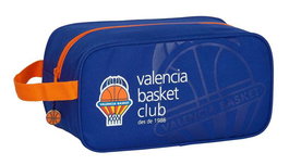 Safta - Organisateur de chaussures pour enfants en polyester 600D - Valencia Basket 29x15x14 cm - Bleu et orange