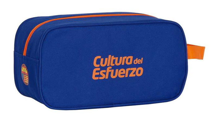 Safta - Organisateur de chaussures pour enfants en polyester 600D - Valencia Basket 29x15x14 cm - Bleu et orange