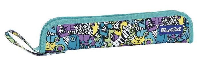 Safta Portaflautas mod - Etui porte-flûtes assortis 37 x 2 x 8 cm, polyester 300D, multicolore, pour enfant 3 ans