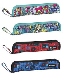 Safta Portaflautas mod - Etui porte-flûtes assortis 37 x 2 x 8 cm, polyester 300D, multicolore, pour enfant 3 ans