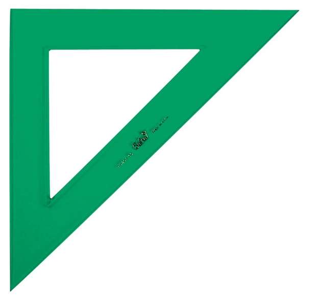 Safta Escuadra verde - Équerre d'apprentissage, pour enfants à partir de 3 ans