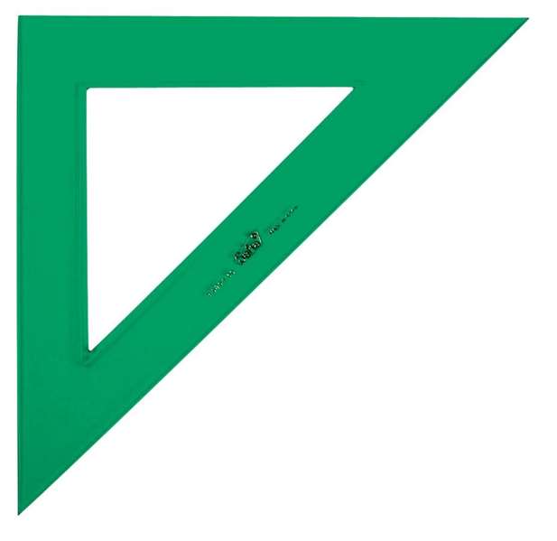 Safta Escuadra verde - Équerre d'apprentissage, pour enfants à partir de 3 ans
