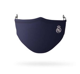 Safta Masque Adulte Réutilisable Officiel Real Madrid avec Ecusson - Accessoire Football