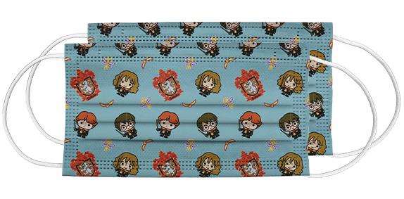 Safta Masques jetables Harry Potter 24 unités pour enfants 6-9 ans - 15 x 6,5 cm - Taille M