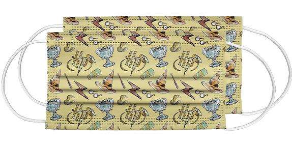 Safta Masques jetables Harry Potter 24 unités pour enfants 6-9 ans - 15 x 6,5 cm - Taille M