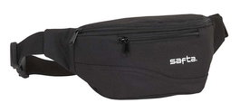 Safta - Riñonera Noir, Polyester 600D, Pour Enfant de 3 ans, Modèles Variés, Noir