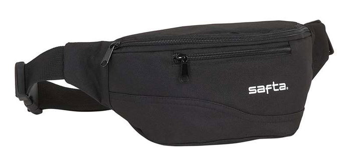 Safta - Riñonera Noir, Polyester 600D, Pour Enfant de 3 ans, Modèles Variés, Noir