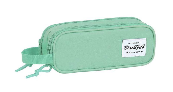 Safta Portatodo Doppio Blackfit8 - Porte-tout Double pour Enfant 3 ans, Tissu Polyester 600D, Couleur Turquoise