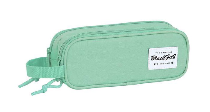 Safta Portatodo Doppio Blackfit8 - Porte-tout Double pour Enfant 3 ans, Tissu Polyester 600D, Couleur Turquoise