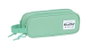 Safta Portatodo Doppio Blackfit8 - Porte-tout Double pour Enfant 3 ans, Tissu Polyester 600D, Couleur Turquoise
