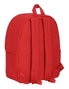 Safta Sac à dos pour ordinateur portable 14,1 pouces, couleur rouge, design envoyé aléatoirement, en polyester 600D