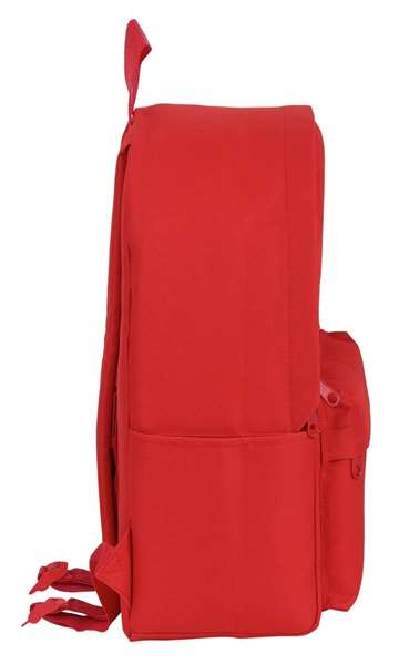 Safta Sac à dos pour ordinateur portable 14,1 pouces, couleur rouge, design envoyé aléatoirement, en polyester 600D