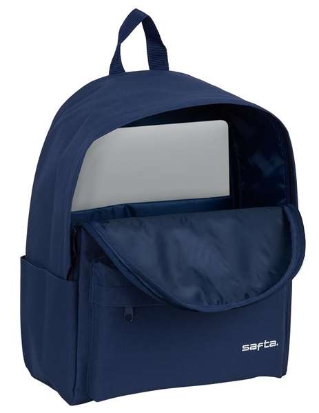 Safta Sac à dos pour ordinateur portable 14.1 pouces - Azur Navy - Modèles assortis - Polyester 600D - Pour 3 ans et plus