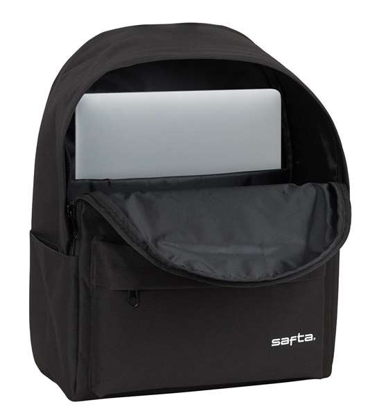 Safta Sac à dos pour ordinateur portable 14,1 pouces, noir, polyuréthane 600D, pour enfants (3-13 ans) - Modèles assortis