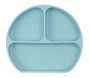 Safta - Assiette en silicone avec ventouse motif ours bleu clair - Pour bébé de 6 mois à 99 ans