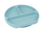 Safta - Assiette en silicone avec ventouse motif ours bleu clair - Pour bébé de 6 mois à 99 ans