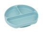 Safta - Assiette en silicone avec ventouse motif ours bleu clair - Pour bébé de 6 mois à 99 ans