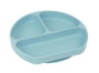 Safta - Assiette en silicone avec ventouse motif ours bleu clair - Pour bébé de 6 mois à 99 ans