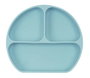 Safta - Assiette en silicone avec ventouse motif ours bleu clair - Pour bébé de 6 mois à 99 ans