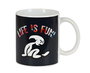 Safta Taza grande "Life Is Fun" pour enfant - Tapis de jeu 80 x 95 cm, polyester 300D, multicolore
