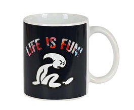 Safta Taza grande "Life Is Fun" pour enfant - Tapis de jeu 80 x 95 cm, polyester 300D, multicolore
