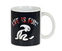 Safta Taza grande "Life Is Fun" pour enfant - Tapis de jeu 80 x 95 cm, polyester 300D, multicolore