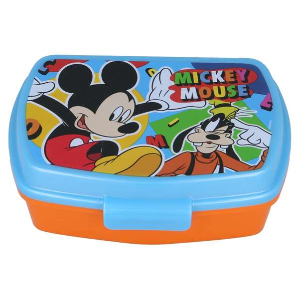 Safta Sandwichera Mickey Mouse "Happy Smiles" pour enfants - Moules à sandwich décorés 17 x 5,6 x 13,3 cm - Couleurs rouge et bleu Safta Sandwichera Mickey Mouse "Happy Smiles" pour enfants - Moules à sandwich décorés 17 x 5,6 x 13,3 cm - Couleurs rouge et bleu