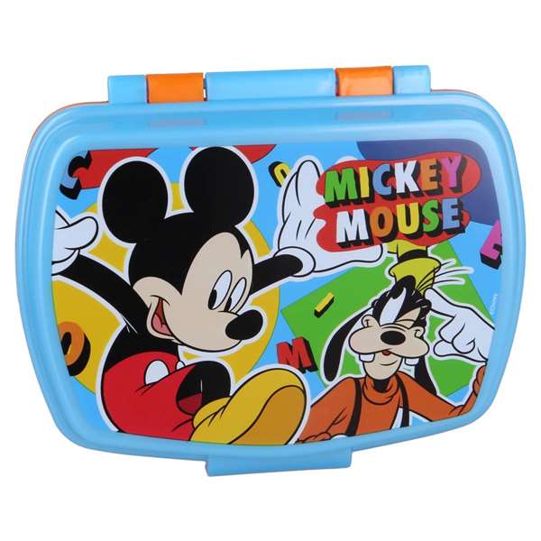 Safta Sandwichera Mickey Mouse "Happy Smiles" pour enfants - Moules à sandwich décorés 17 x 5,6 x 13,3 cm - Couleurs rouge et bleu Safta Sandwichera Mickey Mouse "Happy Smiles" pour enfants - Moules à sandwich décorés 17 x 5,6 x 13,3 cm - Couleurs rouge et bleu