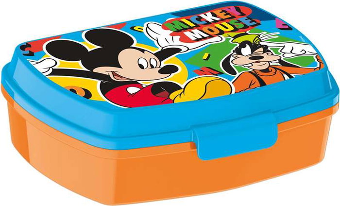 Safta Sandwichera Mickey Mouse "Happy Smiles" pour enfants - Moules à sandwich décorés 17 x 5,6 x 13,3 cm - Couleurs rouge et bleu Safta Sandwichera Mickey Mouse "Happy Smiles" pour enfants - Moules à sandwich décorés 17 x 5,6 x 13,3 cm - Couleurs rouge et bleu