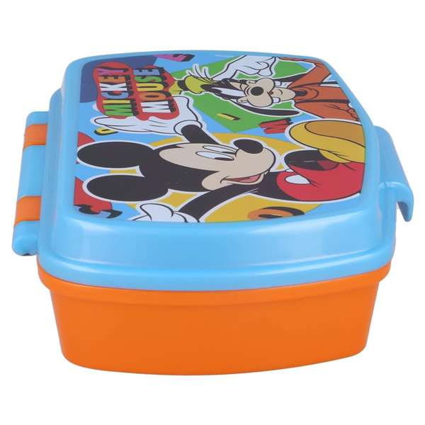 Safta Sandwichera Mickey Mouse "Happy Smiles" pour enfants - Moules à sandwich décorés 17 x 5,6 x 13,3 cm - Couleurs rouge et bleu Safta Sandwichera Mickey Mouse "Happy Smiles" pour enfants - Moules à sandwich décorés 17 x 5,6 x 13,3 cm - Couleurs rouge et bleu