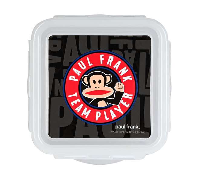 Safta - Boîte-repas Paul Frank Team Player 13x7.5x13 cm, 300D polyester, noir, pour enfants à partir de 3 ans Safta - Boîte-repas Paul Frank Team Player 13x7.5x13 cm, 300D polyester, noir, pour enfants à partir de 3 ans