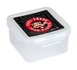 Safta - Boîte-repas Paul Frank Team Player 13x7.5x13 cm, 300D polyester, noir, pour enfants à partir de 3 ans