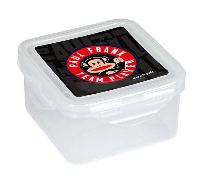 Safta - Boîte-repas Paul Frank Team Player 13x7.5x13 cm, 300D polyester, noir, pour enfants à partir de 3 ans Safta - Boîte-repas Paul Frank Team Player 13x7.5x13 cm, 300D polyester, noir, pour enfants à partir de 3 ans