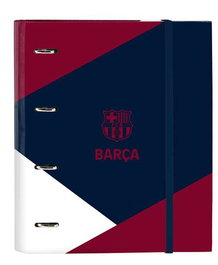 Barcelona Carpeta de recambio 4 anillos 35 mm avec licence officielle FC Barcelone, âge recommandé 3 ans, dimensions 27 x 32 x 3,5 cm