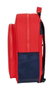 Safta Sac à dos junior adapté pour chariot de l'équipe nationale espagnole de football, dimensions 32 x 38 x 12 cm, polyester 600D, pour enfants de 3 ans, couleur rouge et bleu