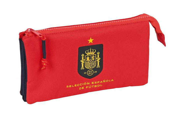 Safta Sac Porte-Tout Triple Sélection Espagnole de Football 22 x 12 x 3 cm - Couleur Rouge et Bleu Safta Sac Porte-Tout Triple Sélection Espagnole de Football 22 x 12 x 3 cm - Couleur Rouge et Bleu