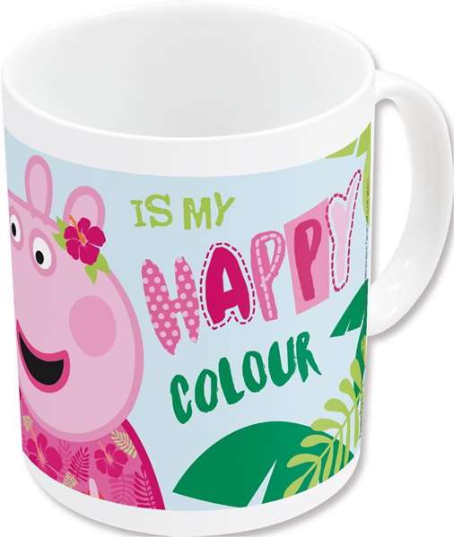 Safta Taza Grande Tasse 325 ml Peppa Pig "Having Fun" 11,7x10x8,7 cm - Modèles Assortis