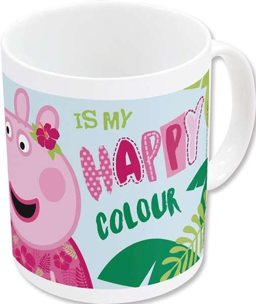 Safta Taza Grande Tasse 325 ml Peppa Pig "Having Fun" 11,7x10x8,7 cm - Modèles Assortis