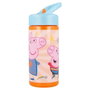 Safta Botella 410 ml Peppa Pig Having Fun - Gourde Isotherme 410 ml pour Enfant 3 ans, Motif Peppa Pig S'amuse, Polyester 300D, Rose Clair